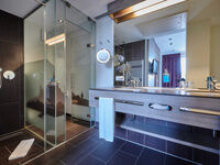 Badezimmer im Posthotel Donaustauf